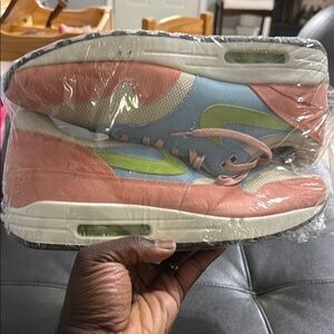 Nike Air Max 1 in Pink, Blue, and Green